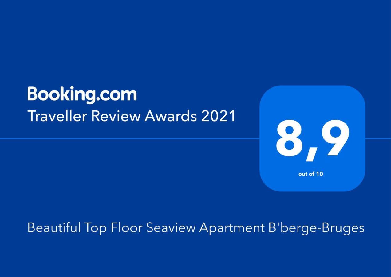 Beautiful Top Floor Seaview Studio Apartment B'Berge-Bruges Blankenberge Exteriér fotografie