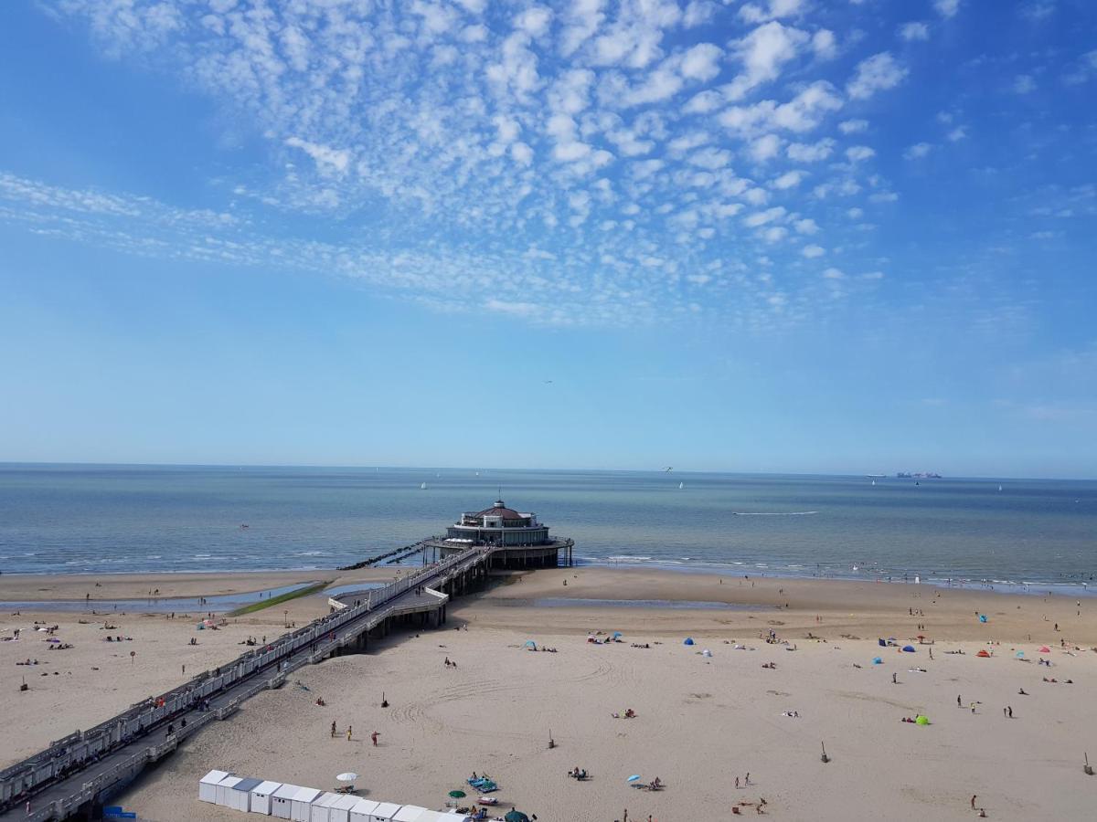 Beautiful Top Floor Seaview Studio Apartment B'Berge-Bruges Blankenberge Exteriér fotografie